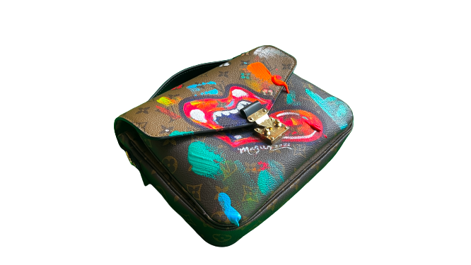 Louis Vuitton Pochette Métis / Original Ruby Mazur Mouth & Tongue Handbag