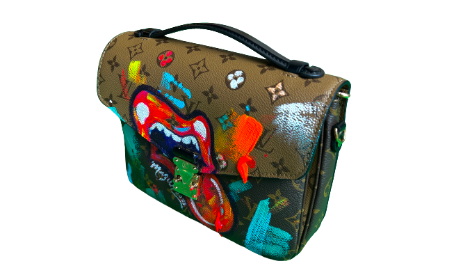 Louis Vuitton Pochette Métis / Original Ruby Mazur Mouth & Tongue Handbag