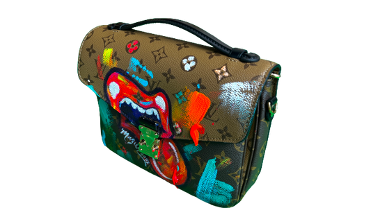 Louis Vuitton Pochette Métis / Original Ruby Mazur Mouth & Tongue Handbag