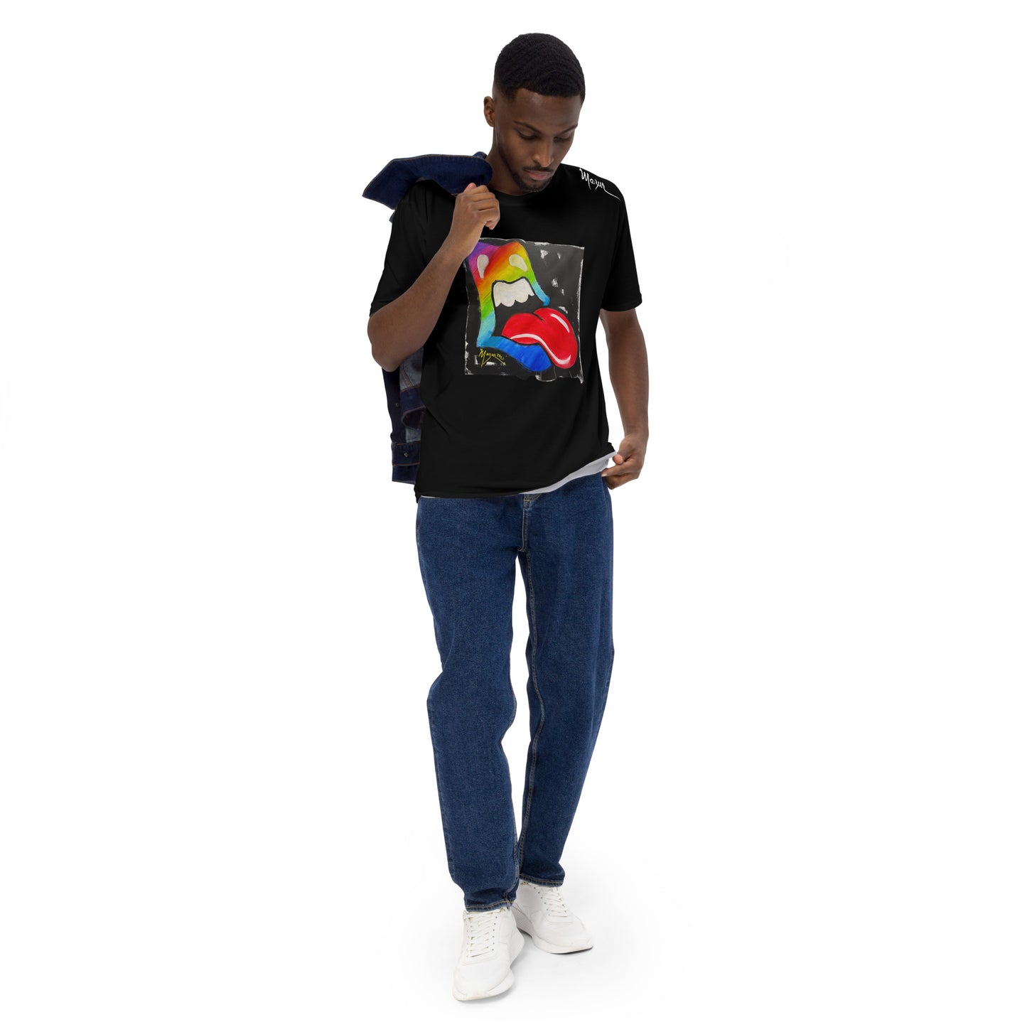 Rainbow Mouth & Tongue Men's t-shirt