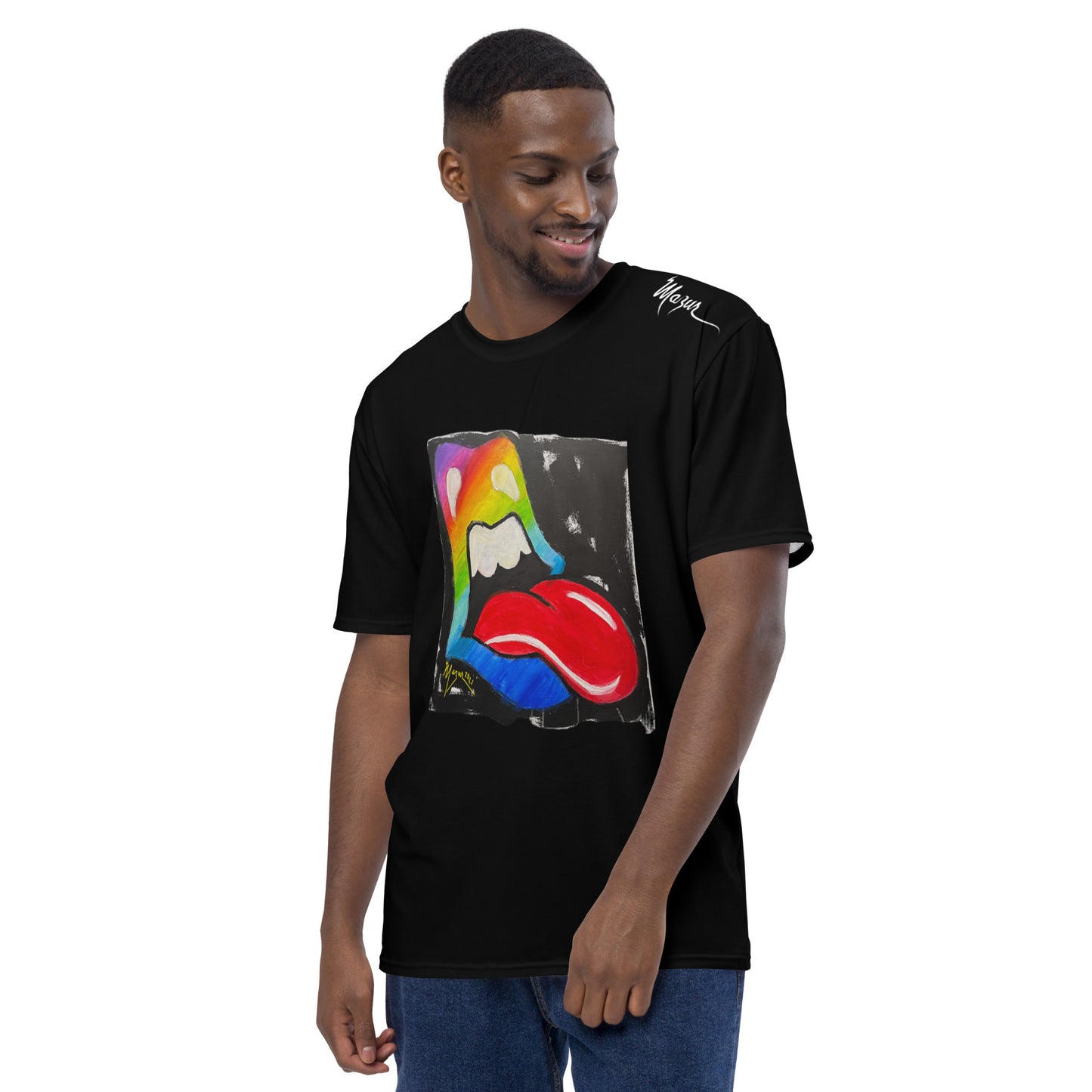 Rainbow Mouth & Tongue Men's t-shirt