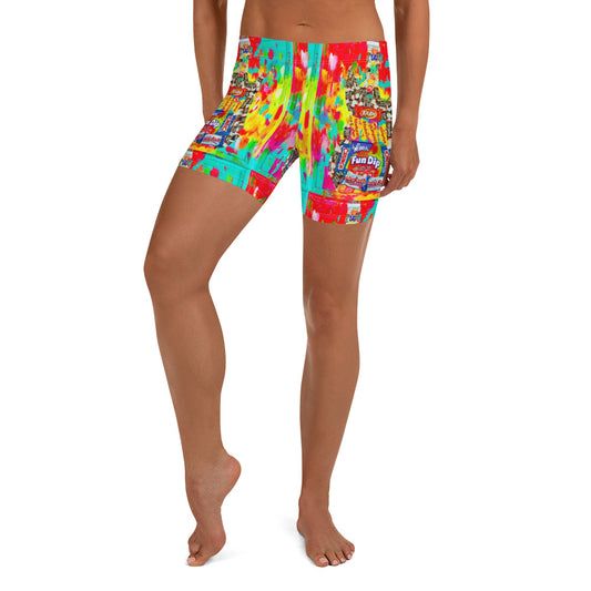 Hot Sweet Guitar Women's Athletic Yoga Shorts