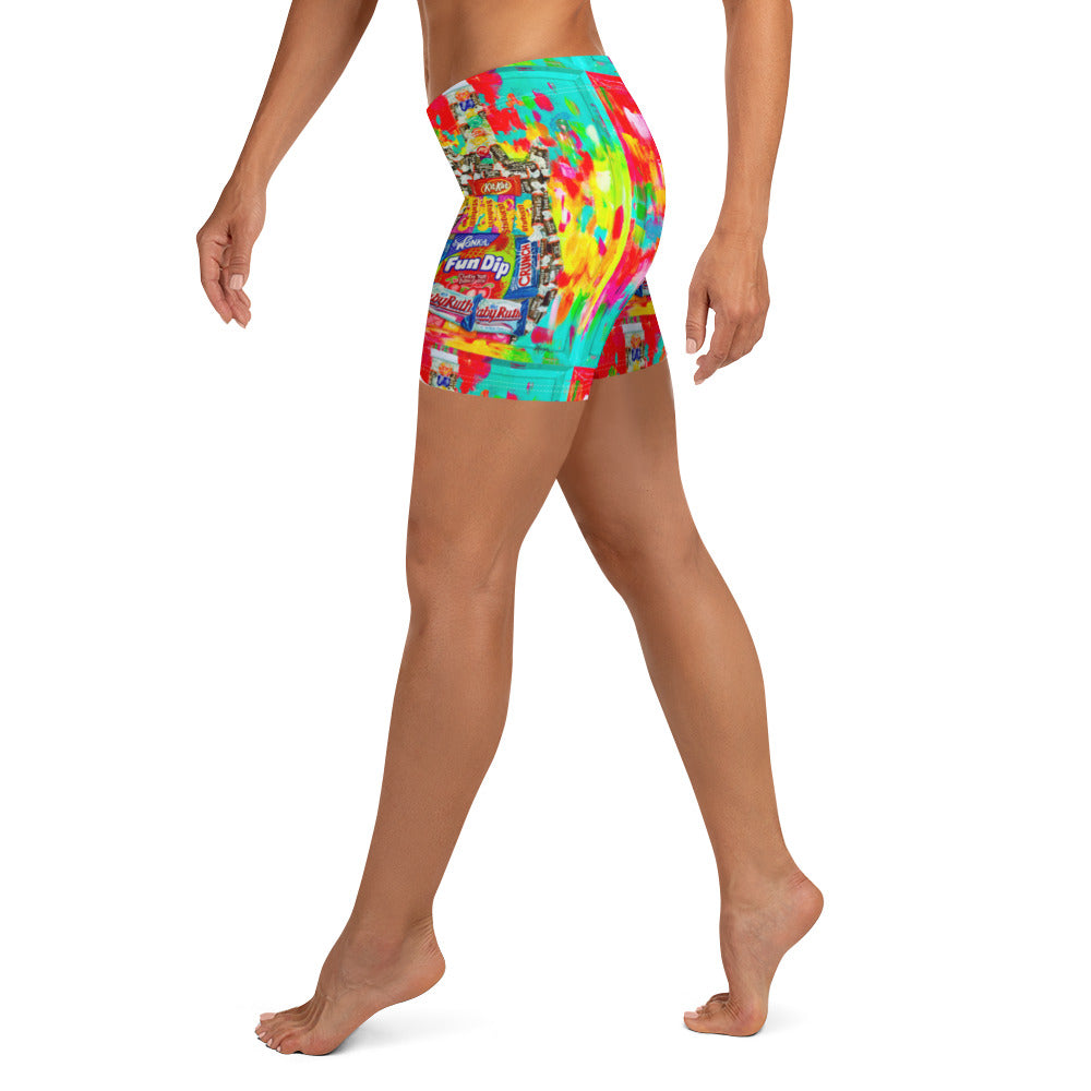 Hot Sweet Guitar Women's Athletic Yoga Shorts