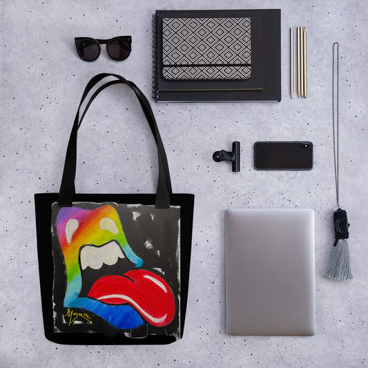 Rainbow Mouth & Tongue Tote bag
