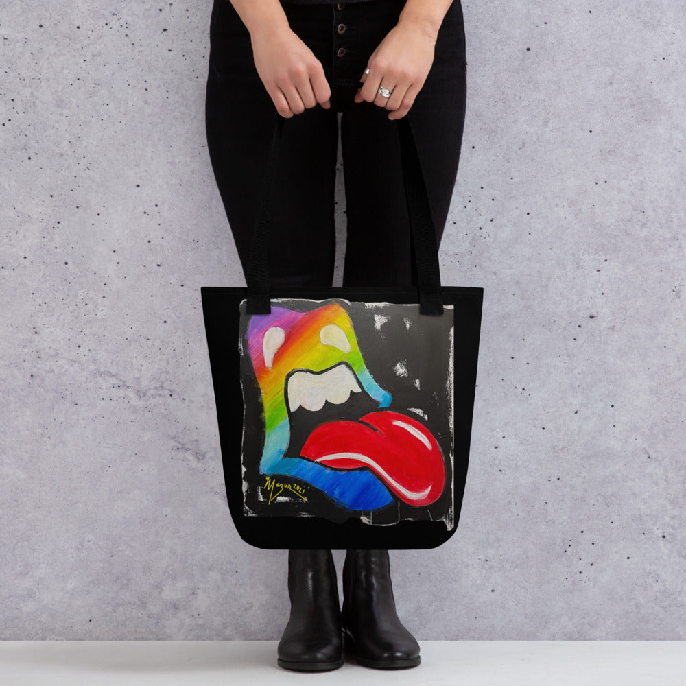 Rainbow Mouth & Tongue Tote bag