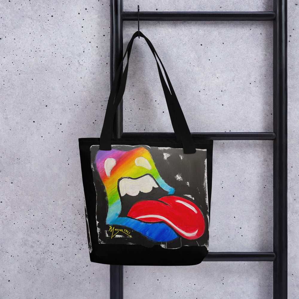 Rainbow Mouth & Tongue Tote bag