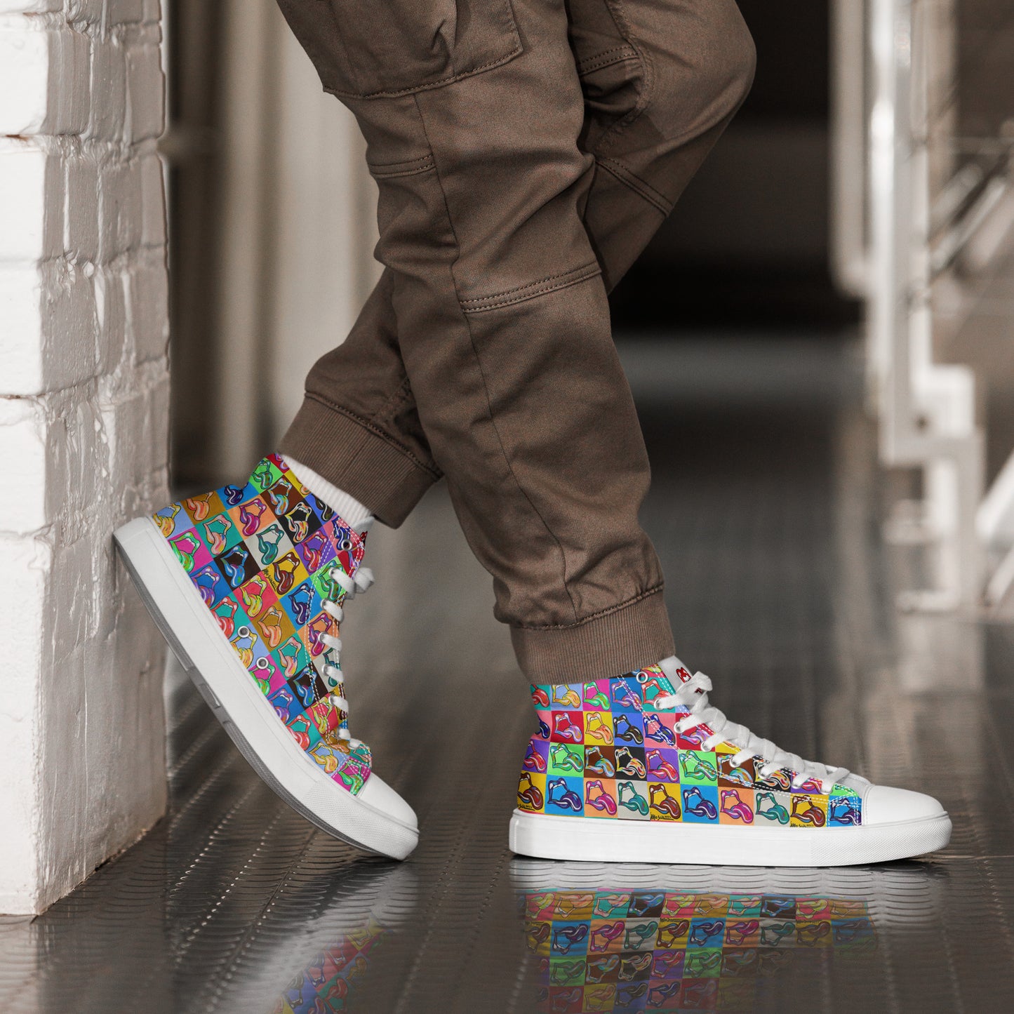 "20 Licks" Men’s High top Canvas Shoes