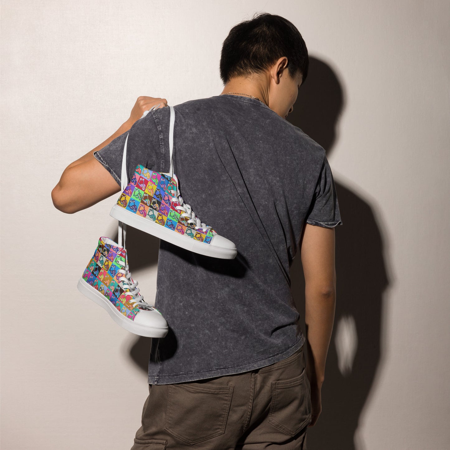 "20 Licks" Men’s High top Canvas Shoes