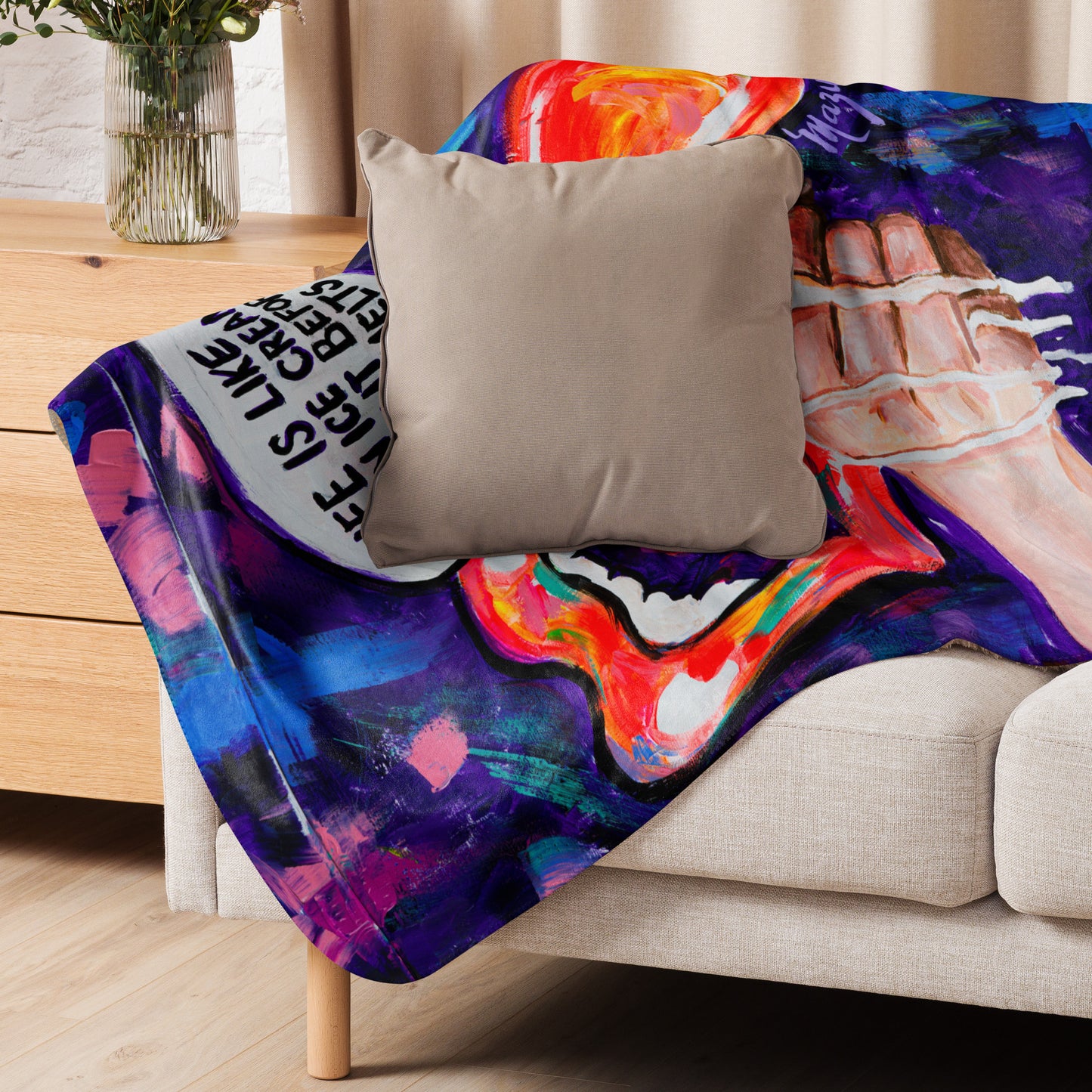 Ice Cream M&T Sherpa Blanket