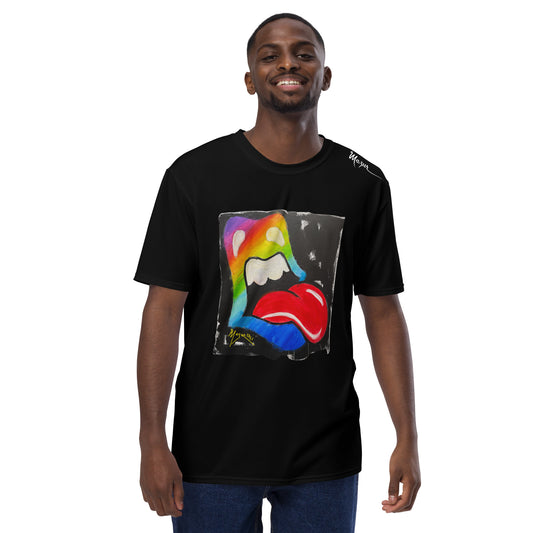 Rainbow Mouth & Tongue Men's t-shirt