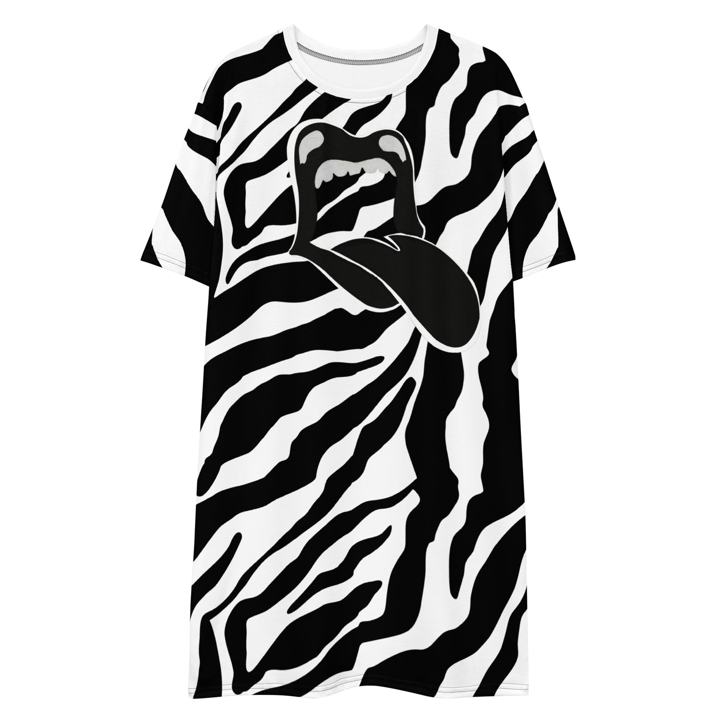 Animal Skin T-Shirt Dress