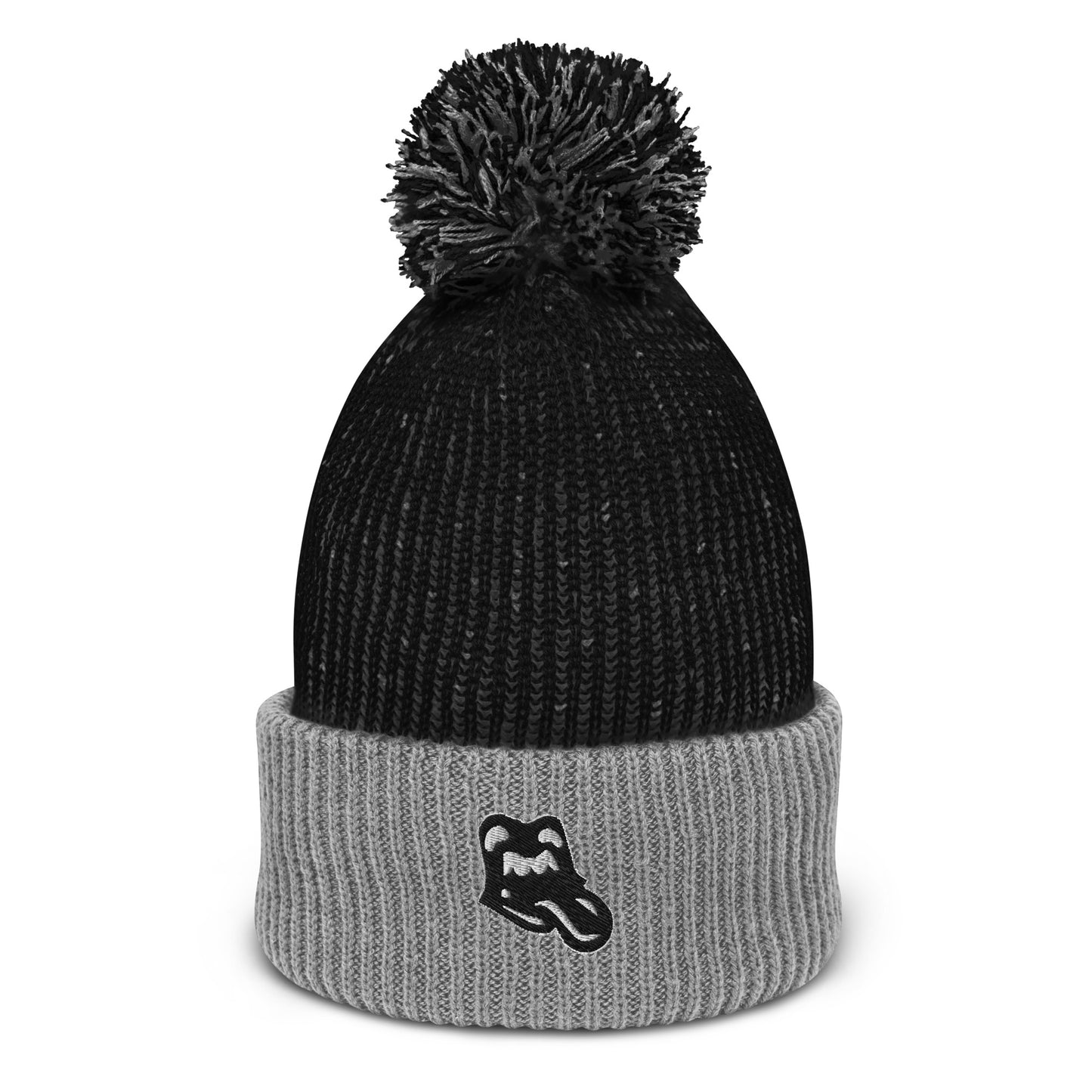 Black M&T Pom-Pom Beanie