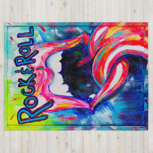 Rock N' Roll M&T Throw Blanket