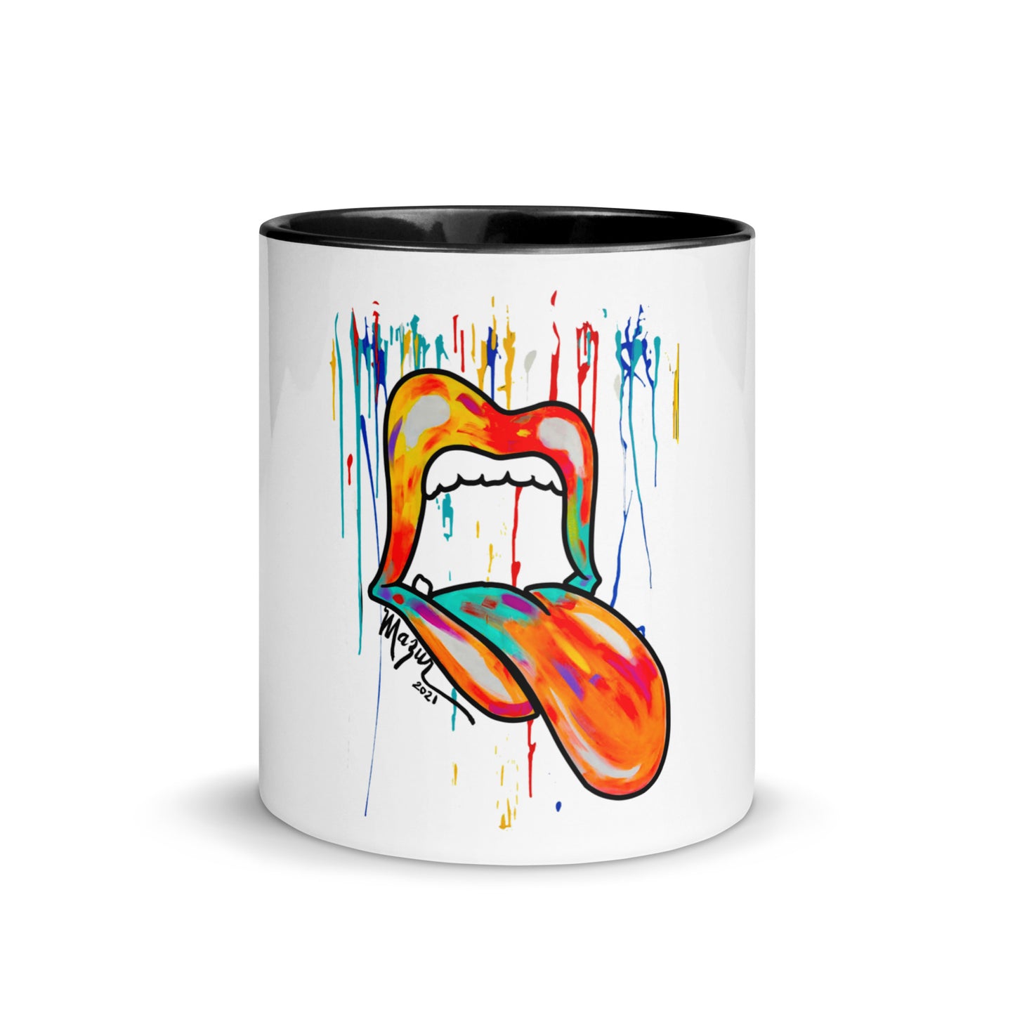 Drippin Inverse Mug with Color Inside