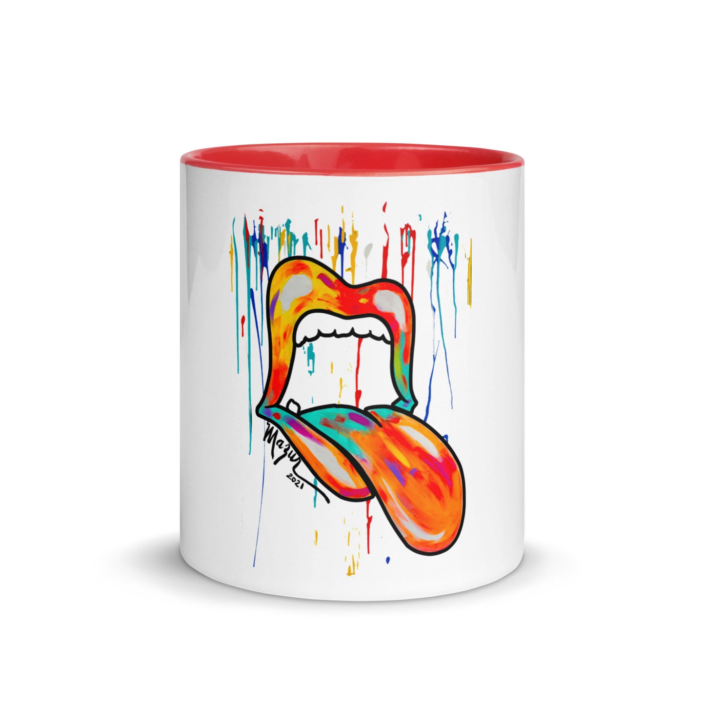 Drippin Inverse Mug with Color Inside